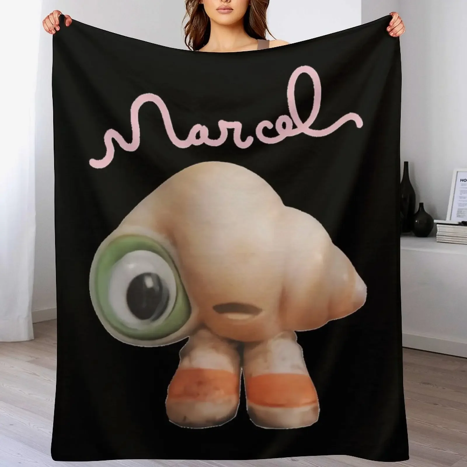 Marcel-the-Shell-with-Shoes-On-Live-Action-Classic-T-Shirt Throw Blanket Decoratives Luxury Thicken Blankets For Bed Blankets