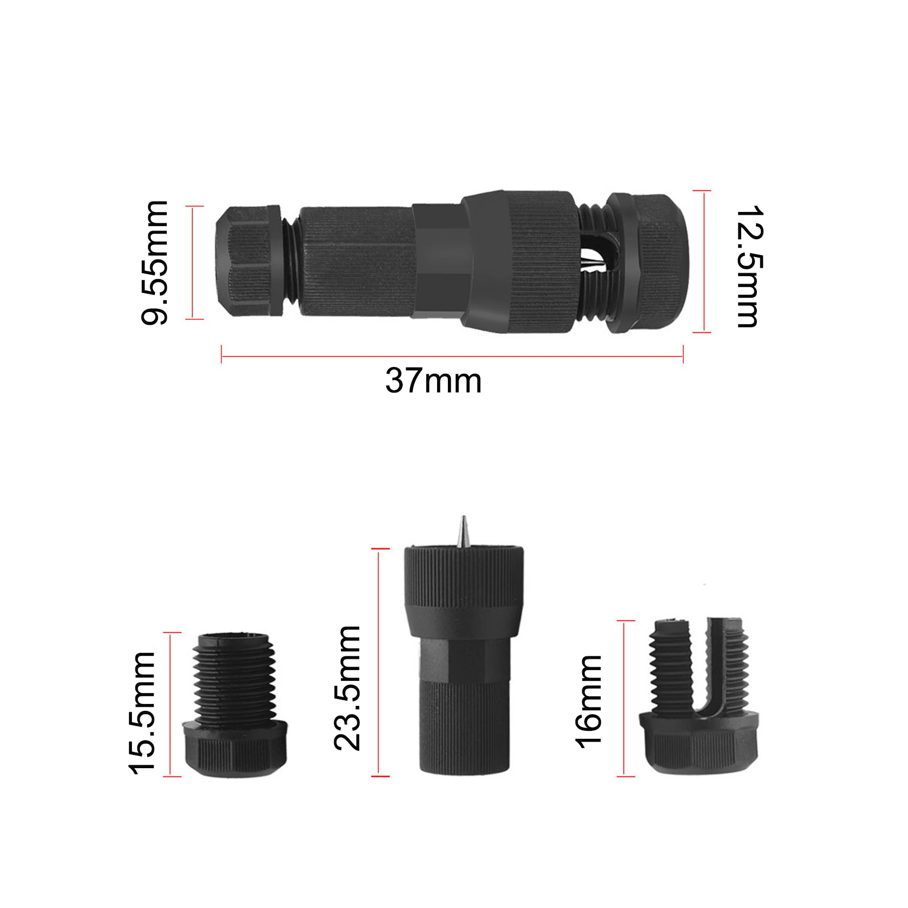 5/10pcs Low Voltage Quick Lock Piercing T-Tap Terminal Block Kit, Self Stripping Nylon Insulated Male Wire Splicing Connector