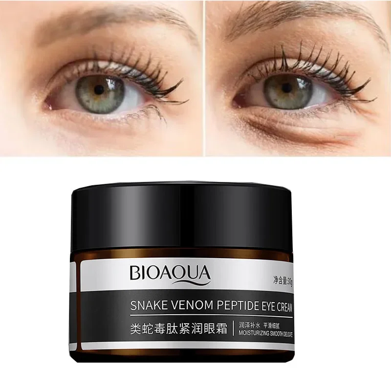 

BIOAQUA Snake Venom Peptide Moisturizing Eye Cream Improves Black Circles Lightens Eye Lines Firms Around the Eye Skin