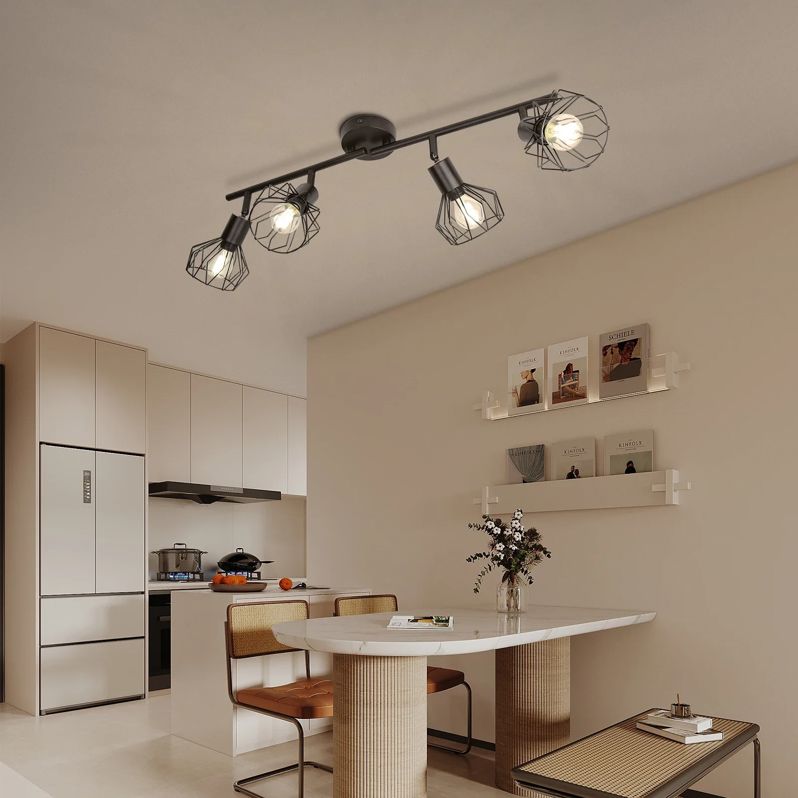 

Modern LED Ceiling Lamp Chandelier E14/E27 Replaceable Bulb Adjustable Angle LED Lights Lighting Fixture for Living Room Decor