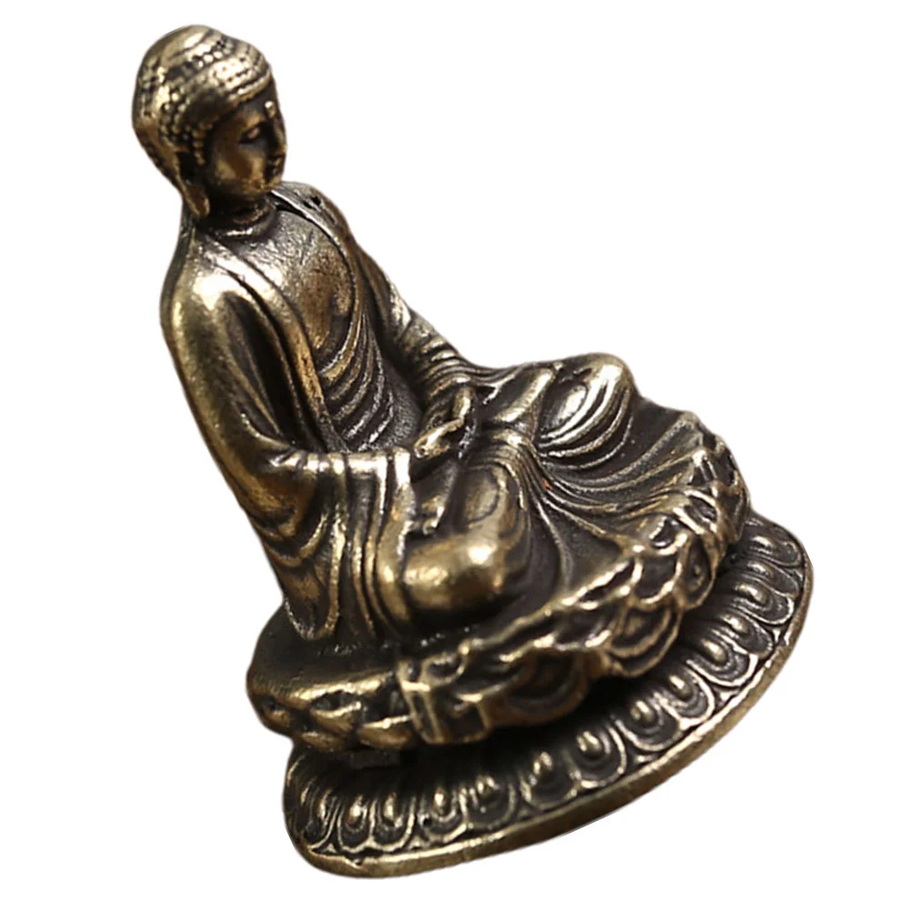 Buddha Statue Ornament Large Zen Decorations For Home Figurines Brass Room Meditation Shaped