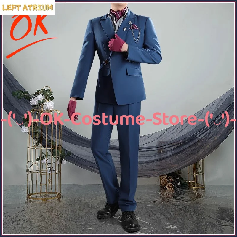 

[Customized Size] Virtual VTuber De Lu Lu MV Shikinagi Akira Cosplay Costume Anime Outfit Halloween Carnival Party Uniform Suit