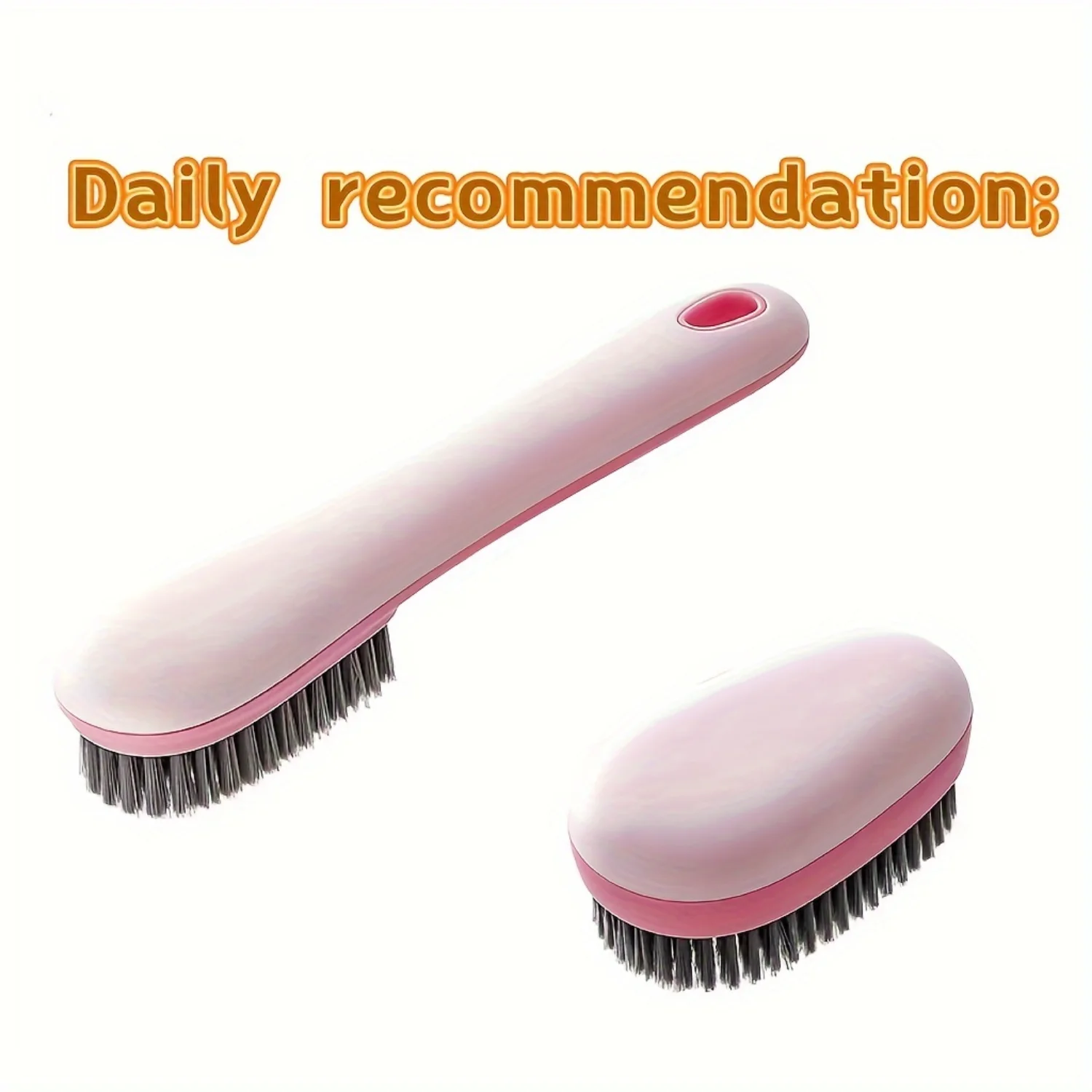 Household Shoe Care Brush - Soft Bristles, Long Handle