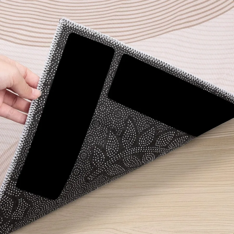 

BALEINE 12PCS Rug Tape Double Sided Non Slip Rug Gripper for Hardwood Floors Reusable Gripper Prevent Sliding Washable Carpet T