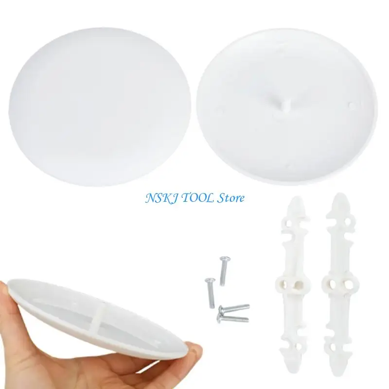 L8RC 2Pcs Universal Round Cover Plates For Ceiling Fan And Recessed Lighting Openings