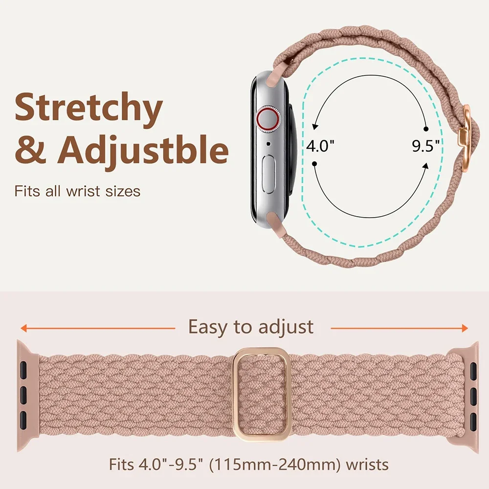 Intrecciato solo loop per cinturino Apple watch 46mm 45mm Ultra2 49mm 44mm 40mm 41mm 42mm bracciale elastico serie 10 9 8 7 5 se 6 4 cinturino
