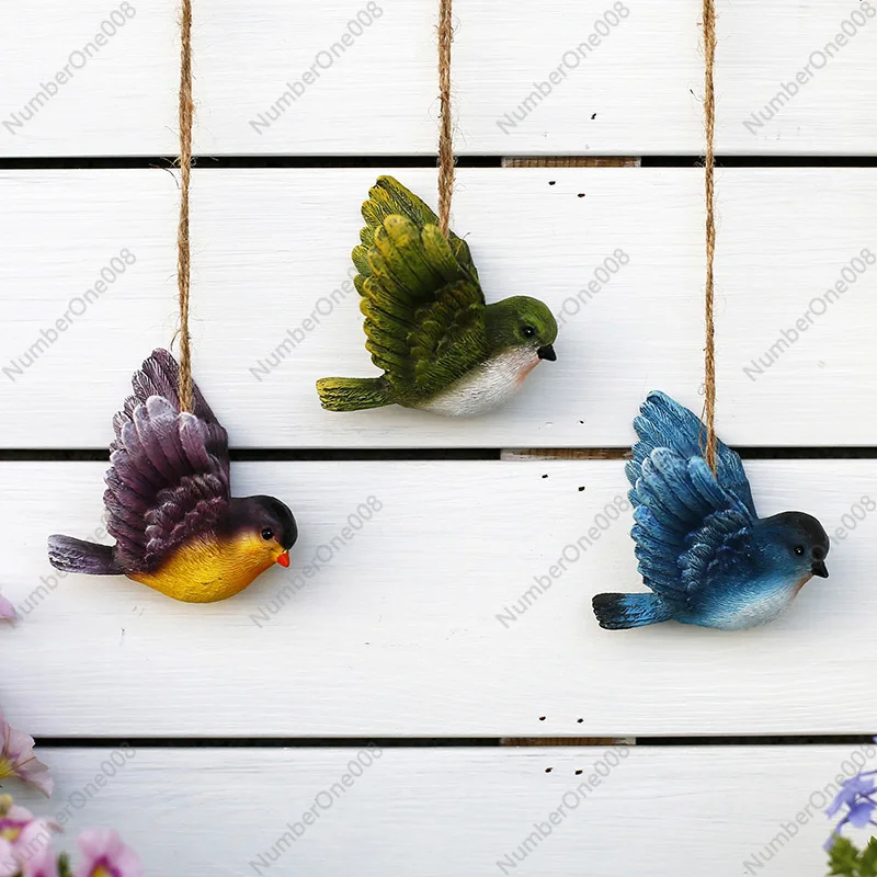 

Bird Wall Hanging Decoration Garden Pendant Balcony Arrangement Creative Wall Surface Hanging Outdoor Courtyard Resin Ornament