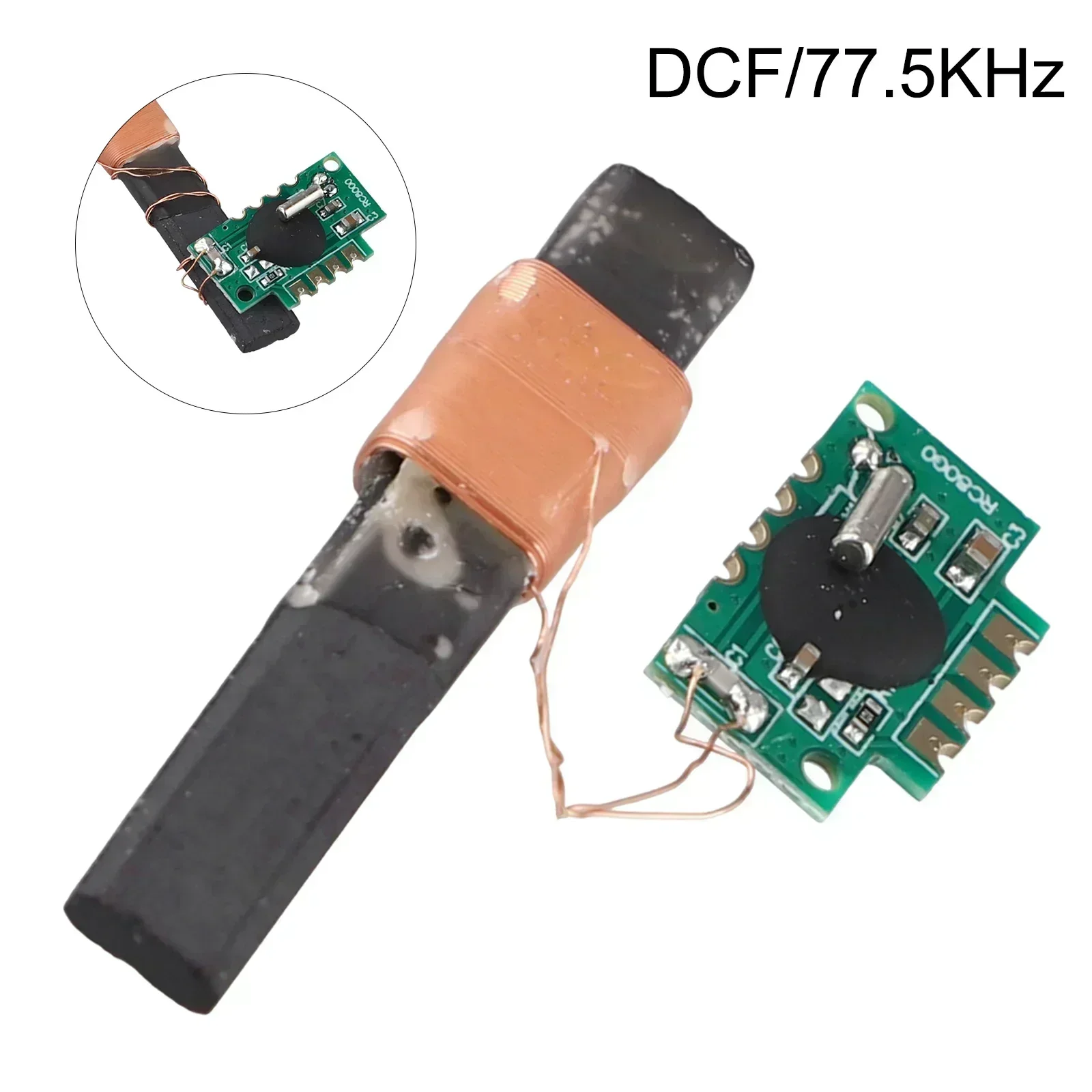 DCF 77.5KHz Single Frequency Radio Antenna RCC Module Clock Receiver Module For Test Measurement Tool Accessory
