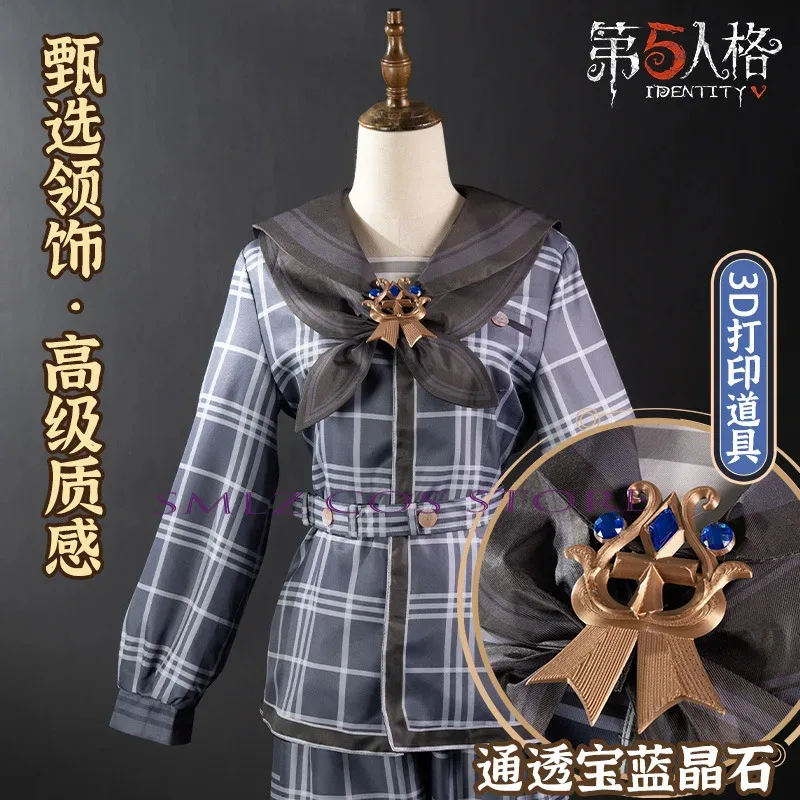 Game Identity V Aesop Carl Cosplay Survivor Embalmer COsplay Costume Man Grid Uniform Outfits Wig Suit Halloween Party Props