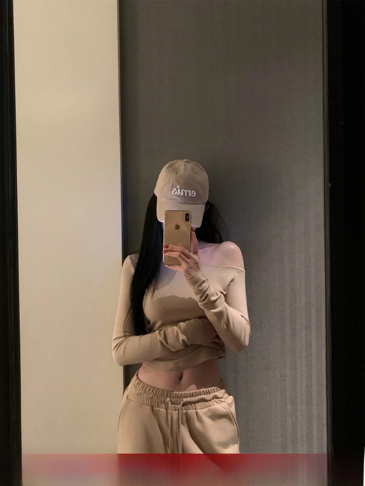 

Комплект Zeng Lazy Girl: вязаная футболка и брюки с высокой талией, облегающие, широкие штанины, длинный рукав, весенний модный женский костюм-двойка