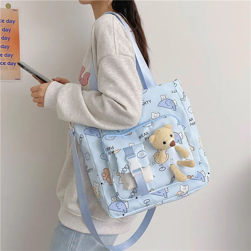 Children Messenger Bag Cartoon Bear Mother Kids Bags for Girl Shopping Bag Women Bag School Bags Children Mochila Infantil 가방