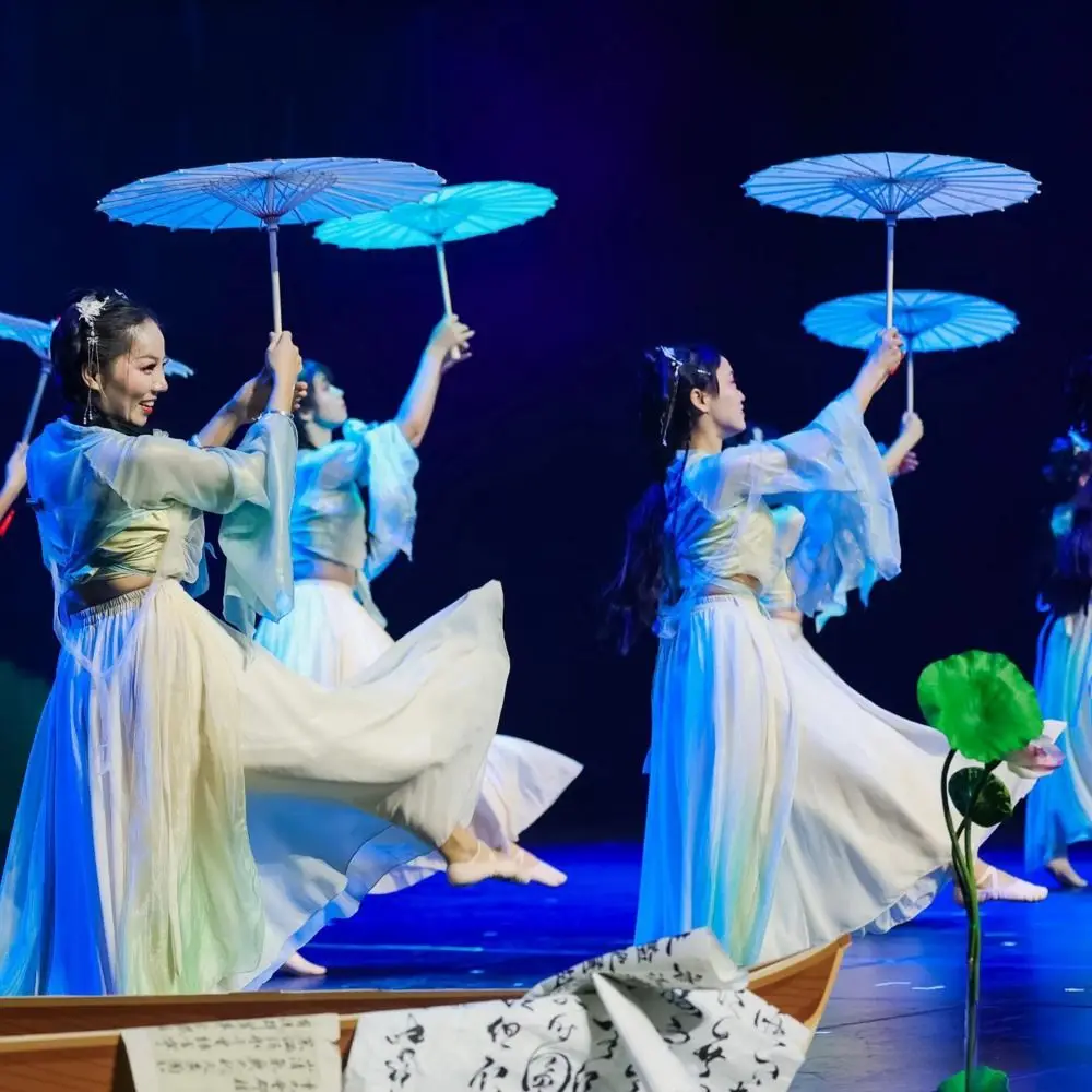 New Chinese Antique Style Oiled Paper Umbrella 56cm 10 Colors Kids Decorative Umbrella Decorate Umbrella Dance Performance