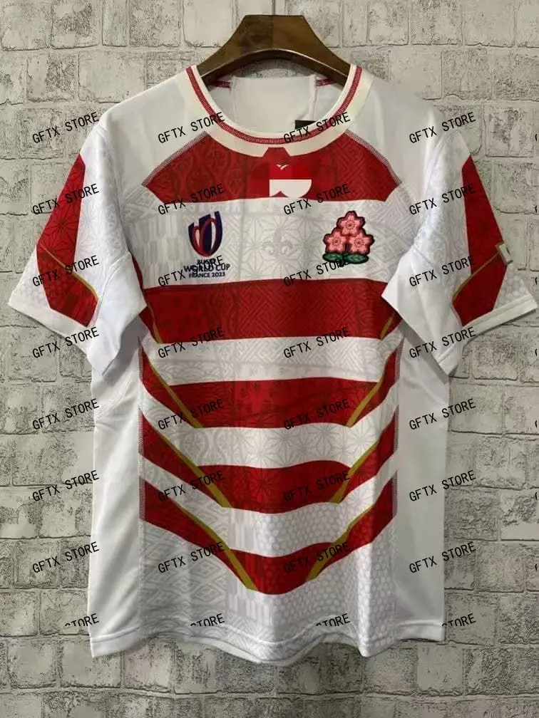 

Japan Sakura Home and Away Sevens Tops Rugby Shirt Men's T-Shirt Comfortable Casual Breathable Sweat Absorbing 3D print