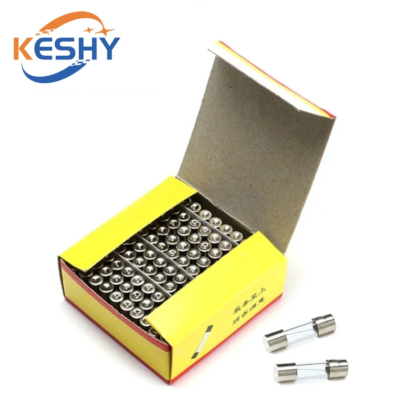 100PCS 6X30 Fuse Tube Glass Fuse Fuse 250V 0.1A 0.5A 1A 1.5A 2A 3A 3.15A 4A 5A 6A 6.3A 7A 10A 15A 20A 25A 30A 6X30 Glass Fuse