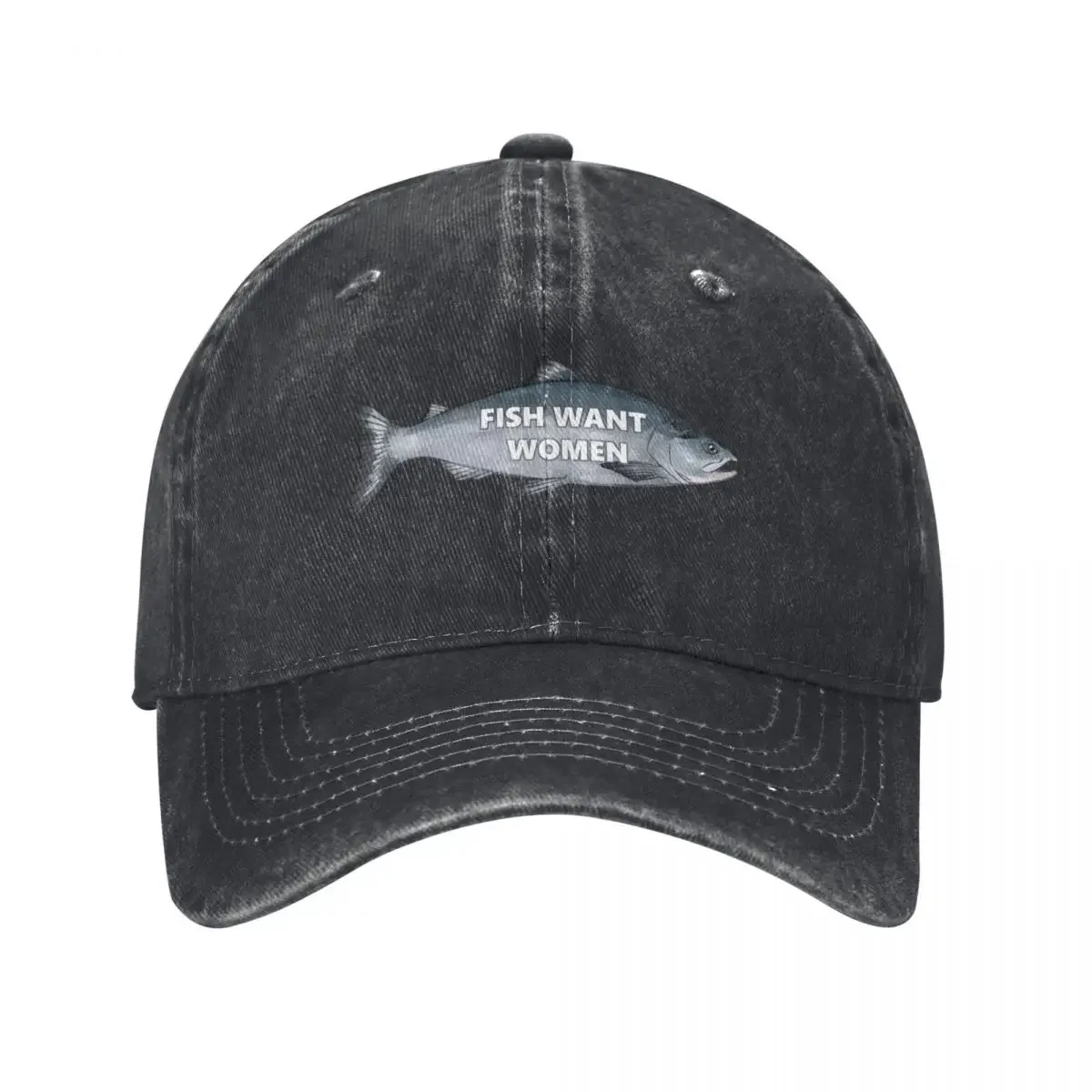 fish want women Baseball Cap Dropshipping sun hat Women's 2024 Men's