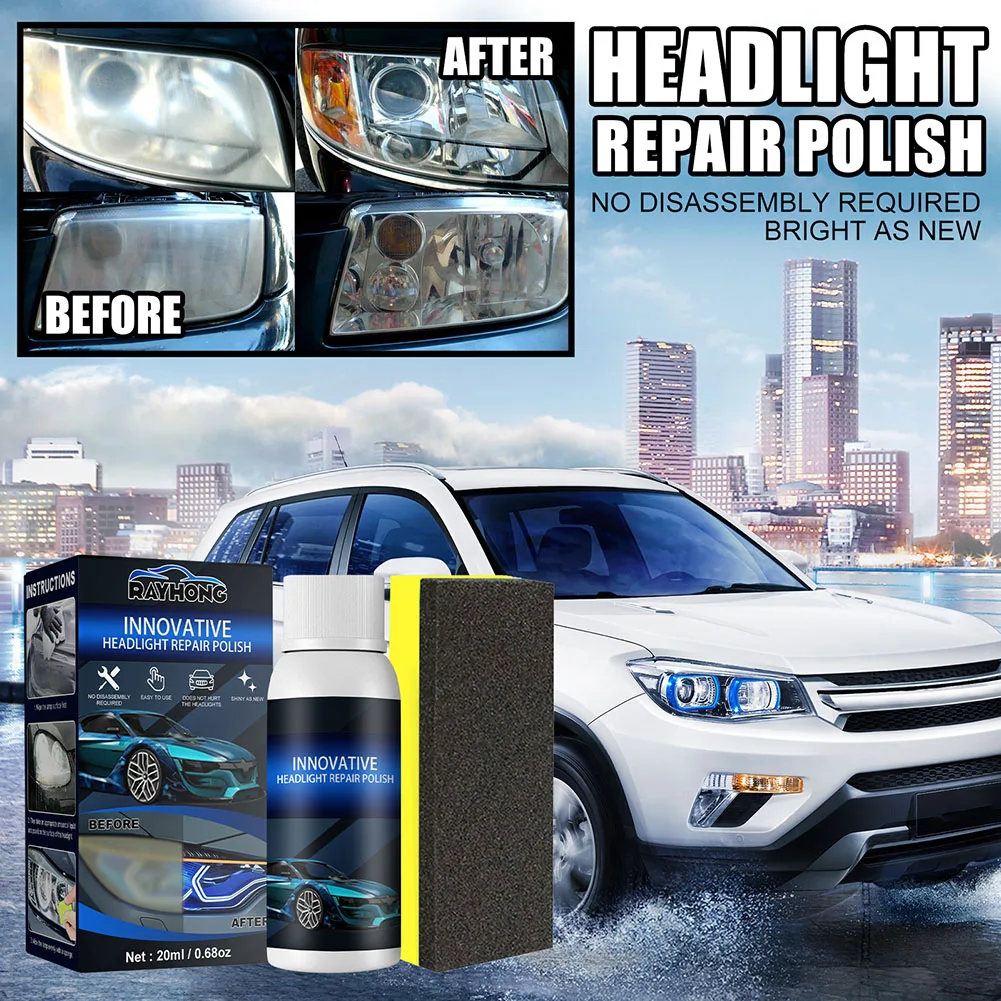 Headlight Repair Polish Auto Headlamp Repair Fluid Liquid Kit Renewal Polish