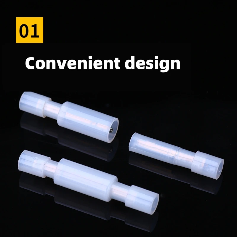 20PCS Nylon Fully Insulated Bullet Terminals Kit - Male/Female Quick Connect Crimp Connectors (16-10 AWG)