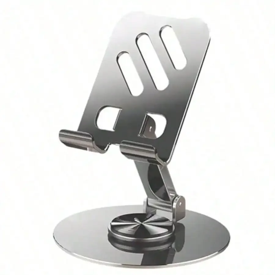 

HLJJUEJUEZI Foldable Cell Phone Stand Metal Portable Phone Holder Fully Adjustable Rotatable Cell Phone Holder For Desk For