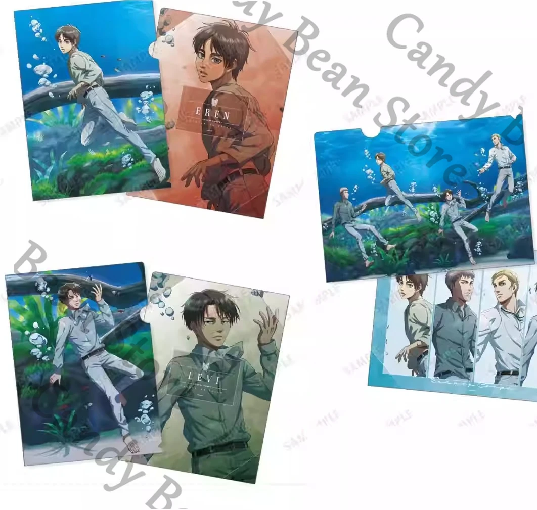本物のアニメ進撃の巨人リヴァイ・アッカーマンコスプレ水族館キャラクターパターン-a4-フォルダーファイル漫画ドキュメントフォルダークリスマスギフト