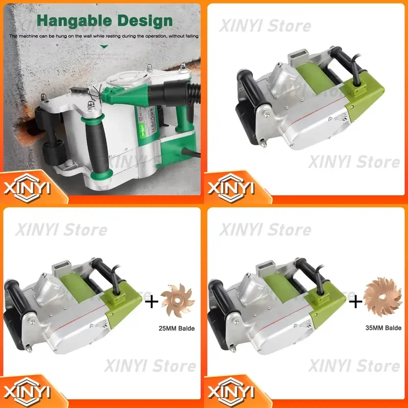 1PC 1100W Electric Wall Chaser for Concrete Wall Cutting Machine for Groove Cutting Machine for Wall Slotting Machine for