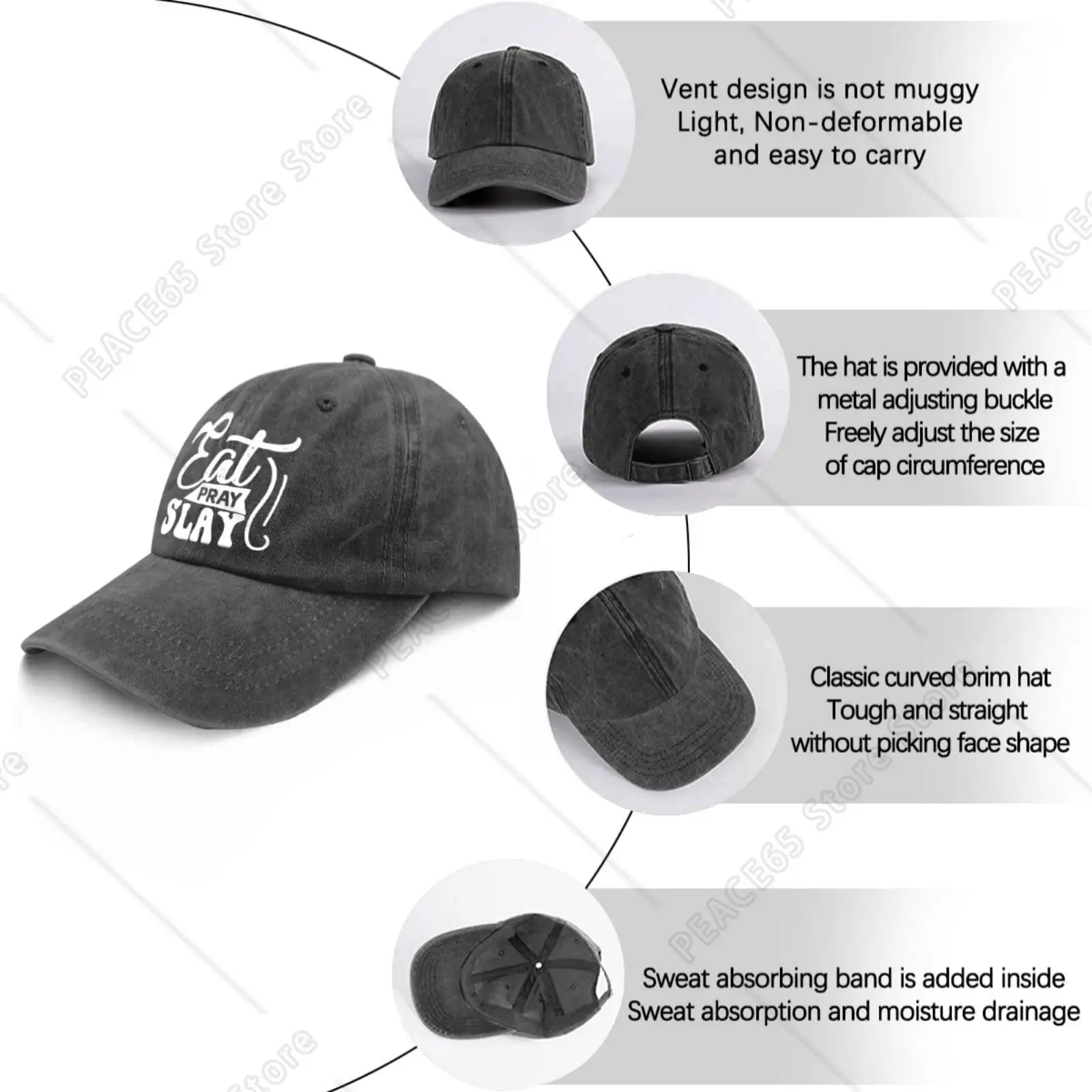 Slays caps Mama Printed Cowboy Trendy Hat for Man and Women Four Season Outdoor Sports Baseball Cap Classic Washed Cotton Hats