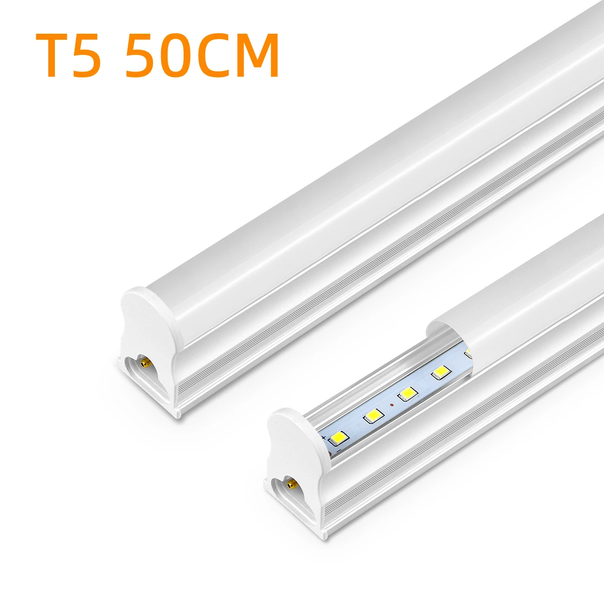 

Светодиодная трубка T5, 15 Вт, 50 см, энергосберегающая, 50%, без мерцания, 3 цвета, мгновенное включение, для дома/офиса/магазина, длительный срок службы 50 часов