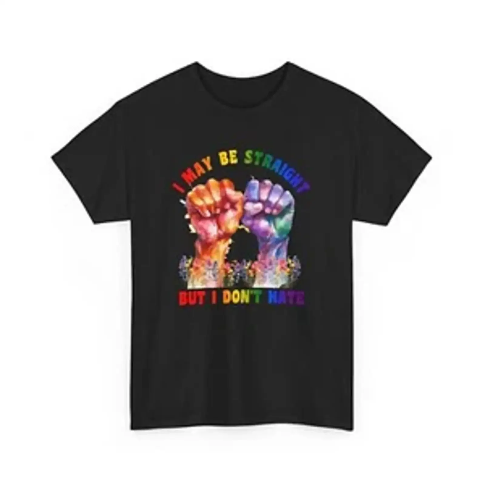No Hate Just Love T Shirt LGBTQ Positive Message Pride  vintage Washed Stretched Soft Comfortable Casual fashion Unisex Stylish