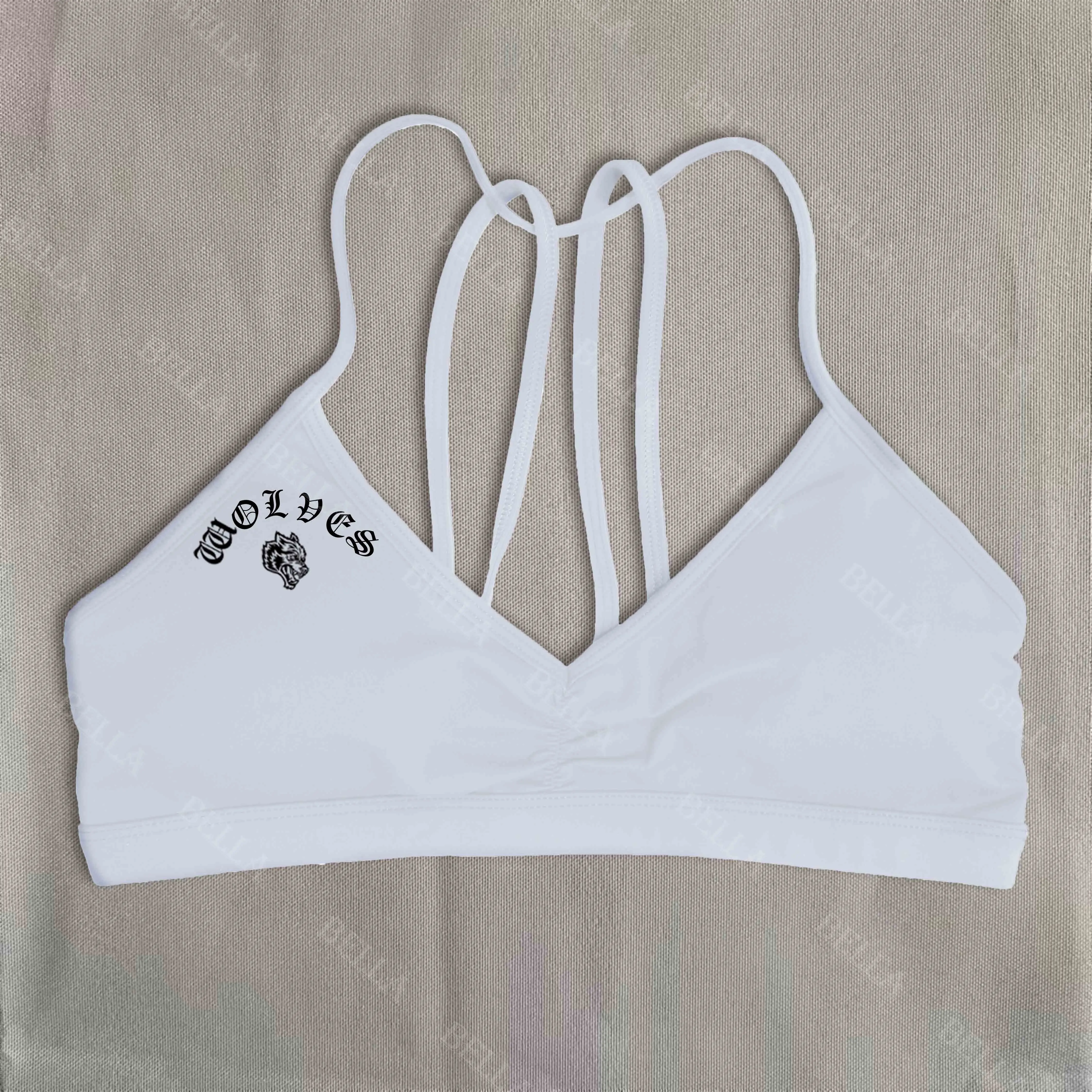 Darc Wolves Bra Women Sport Gym Mujer Workout Fitness حزام كتف قابل للإزالة ملابس رياضية لليوجا ملابس داخلية رياضية علوية