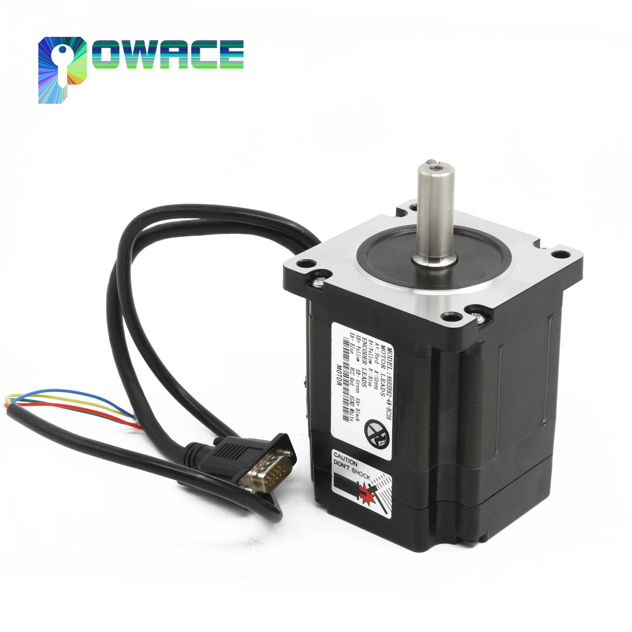 4.5N.m Nema34 Closed Loop Servo Motor 650oz-in 82mm + 2HSS86 Driver CNC Controller Kit For Router Milling