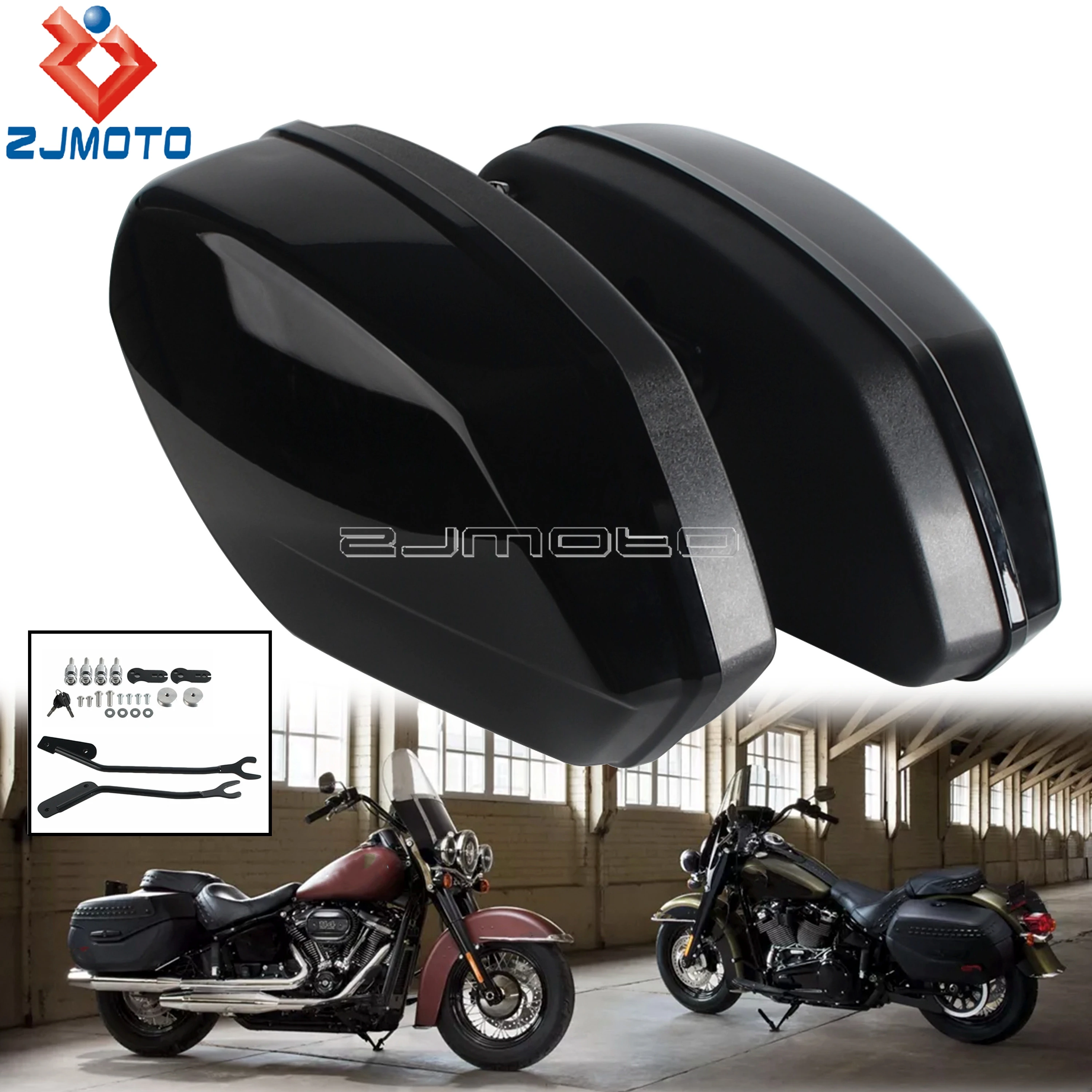 

Задние жесткие кофры для мотоциклов Harley Softail Low Rider S FXLRS 20-24, Low Rider ST FXLRST 22-24 с комплектом для крепления