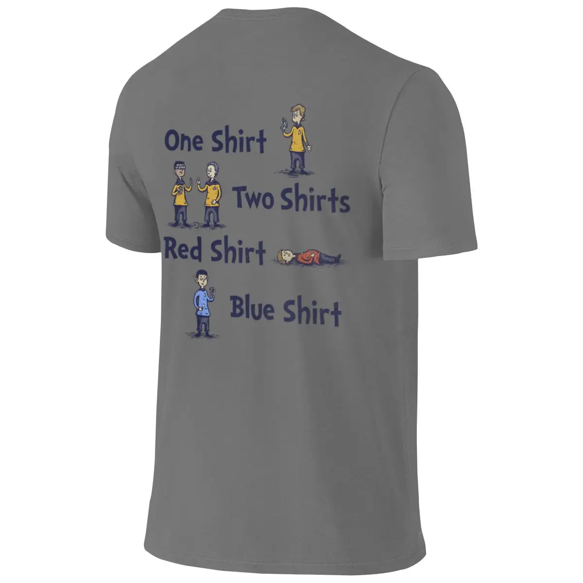 Red Shirt Blue Shirt Abrasion-Resistant Reversible T-shirt Japanese Retro Rich Color Men's T-shirts