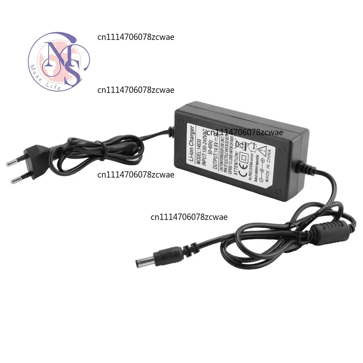 ZOCI-FOR 14.6V 3A Lifepo4 Iron Phosphate Battery Charger Lithium-Ion Battery Power Charger EU Plug