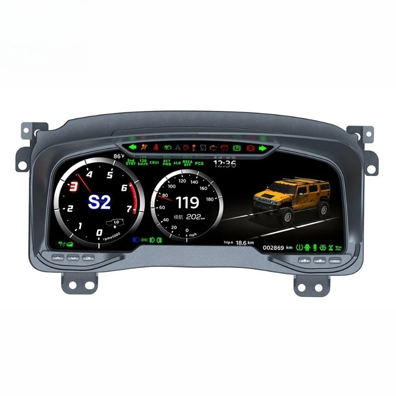 

Car Auto Speedometer for H3 2003-2009 LCD Digital Cluster Car Virtual Cockpit Dashboard