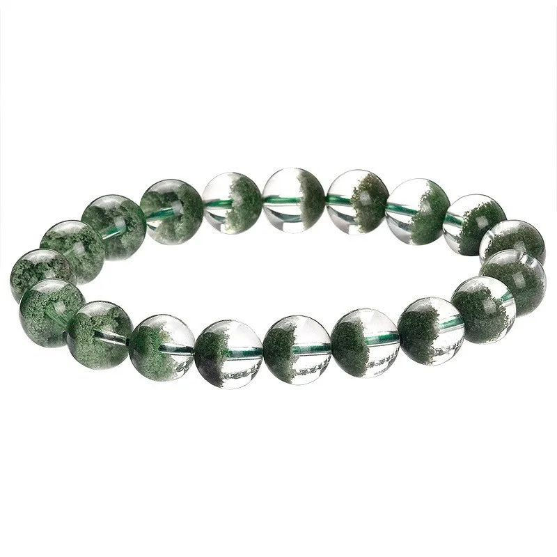 Green Phantom Crystal , Natural and Authentic, a Lucky Charm Bracelet, Perfect as a Gift for Your Girlfriend
