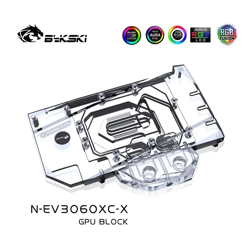 Imagem -05 - Bykski N-ev3060xc-x Bloco de Água Gpu para Evga Rtx 3060 xc 12gb Evga Rtx 3060ti xc Radiador de Placa Gráfica Refrigerador de Água Vga