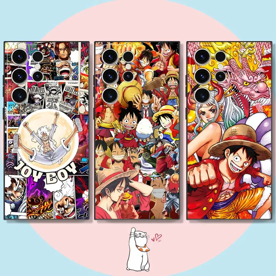 Ones P-Pieces Zoro Luffy Case for Samsung Galaxy S26 S25 Ultra S24 Plus Note 20 Ultra 8 9 10 S23 S10 S9 S21 FE S20 Funda Phone