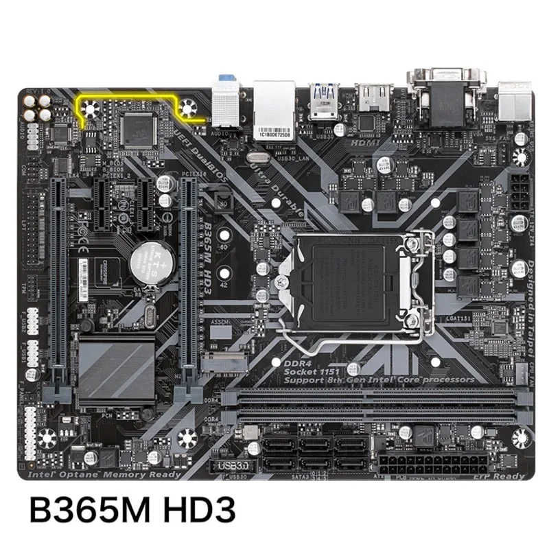 

Для Gigabyte B365M HD3 материнская плата 32 ГБ LGA 1151 DDR4 Micro ATX материнская плата 100% протестировано, ОК, полностью работает, бесплатная доставка