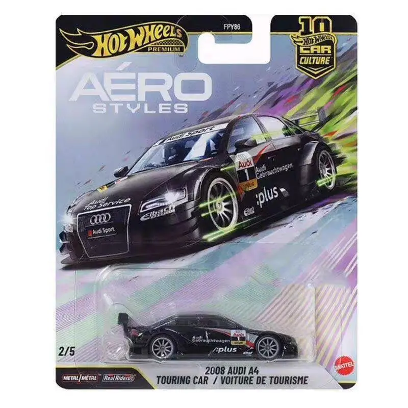 Hot Wheels Fpy86 Car Culture Aero Styles Nissan R32 Skyline GT-R 70 Chevy Nova 2008 Audi A4 1/64 Alloy Collectie Model Auto Speelgoed
