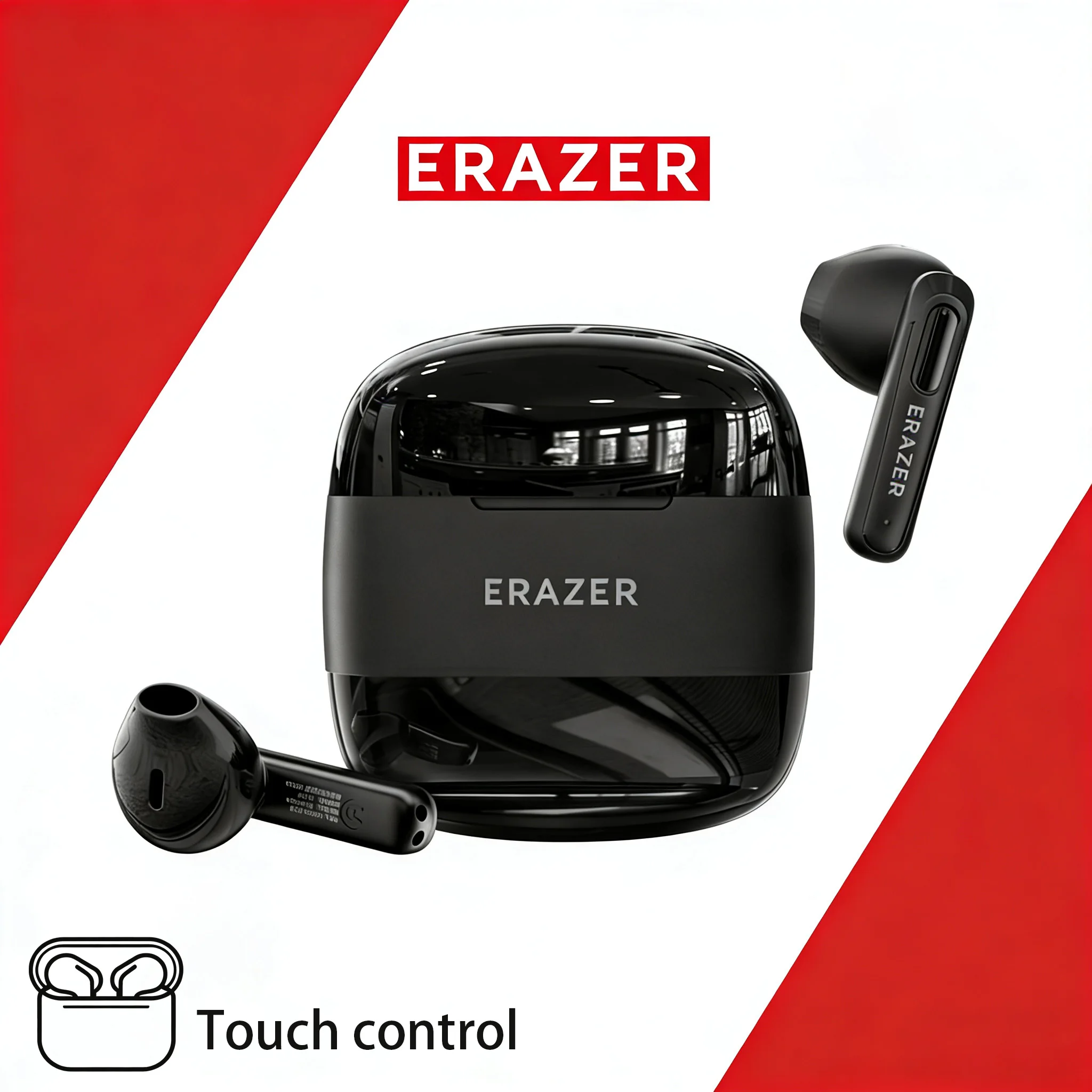 

AI Translation Earbuds ERAZER V6.0 Wireless Bluetooth Headphones Low latency Headset Comfortable Noise Reduction 30 Hrs Playback