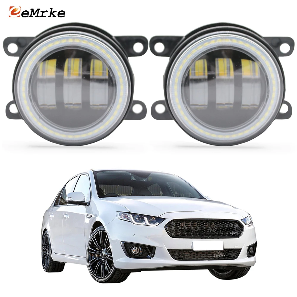 

Led Angel Eye DRL Ring Daytime Running Light for Ford Falcon (FG X) XR8 XR6 G6E 2014~2018 Car Fog Lamp Assembly Lens 12V 6400LM