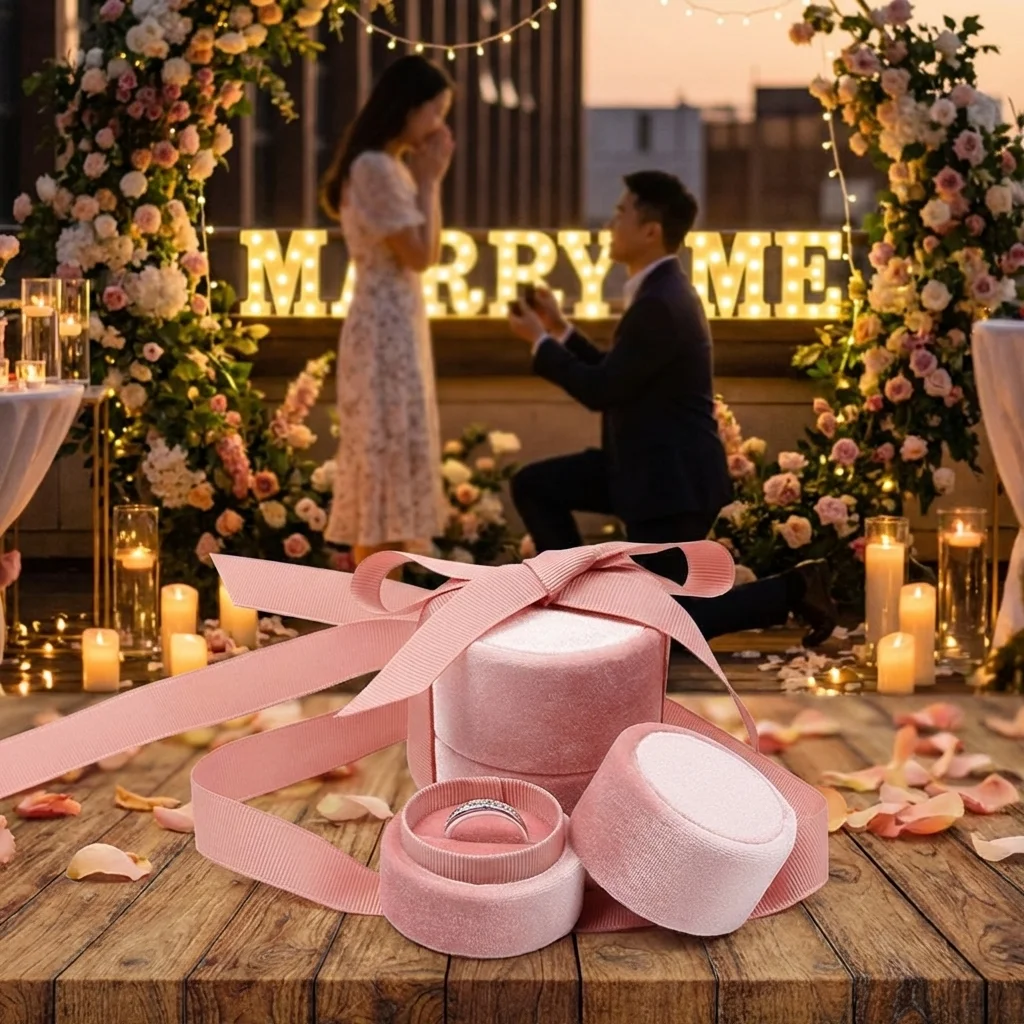 Packaging Handmade Gift Box Necklace Bowknot Engagement  Ring Jewelry Box Displays Box Fashion Accessories Jewelry Display