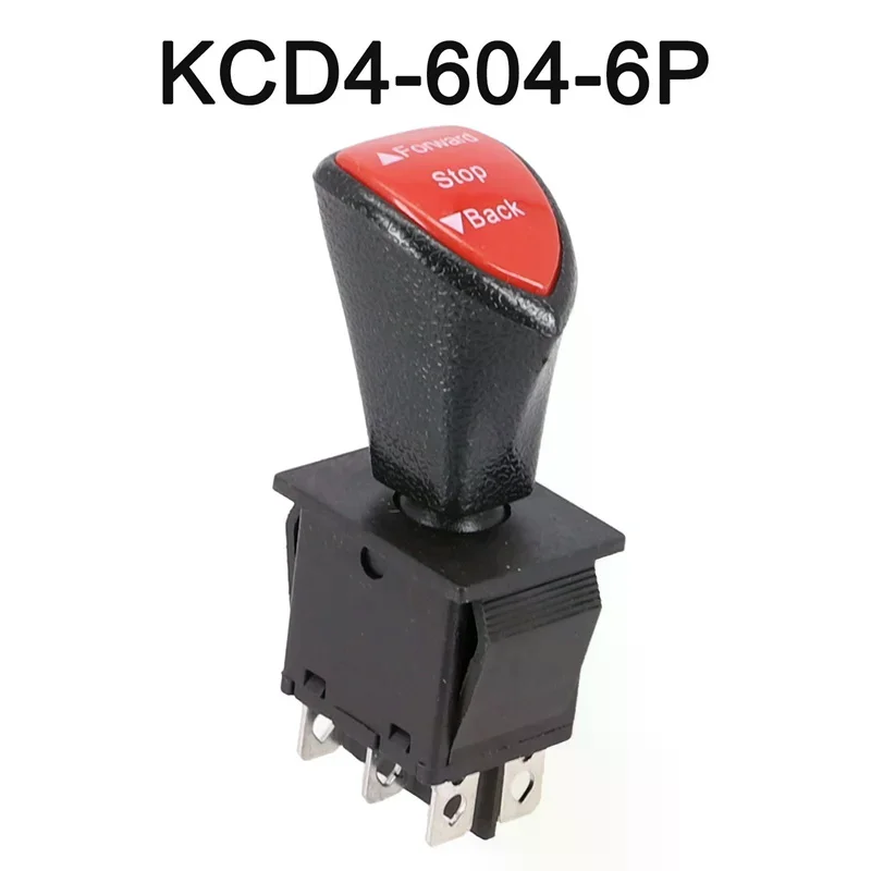 6 Pin DPDT Latching Slide Rocker Switch Forward Stop Back Control KCD46046P Reliable For 125V And 250V Applications