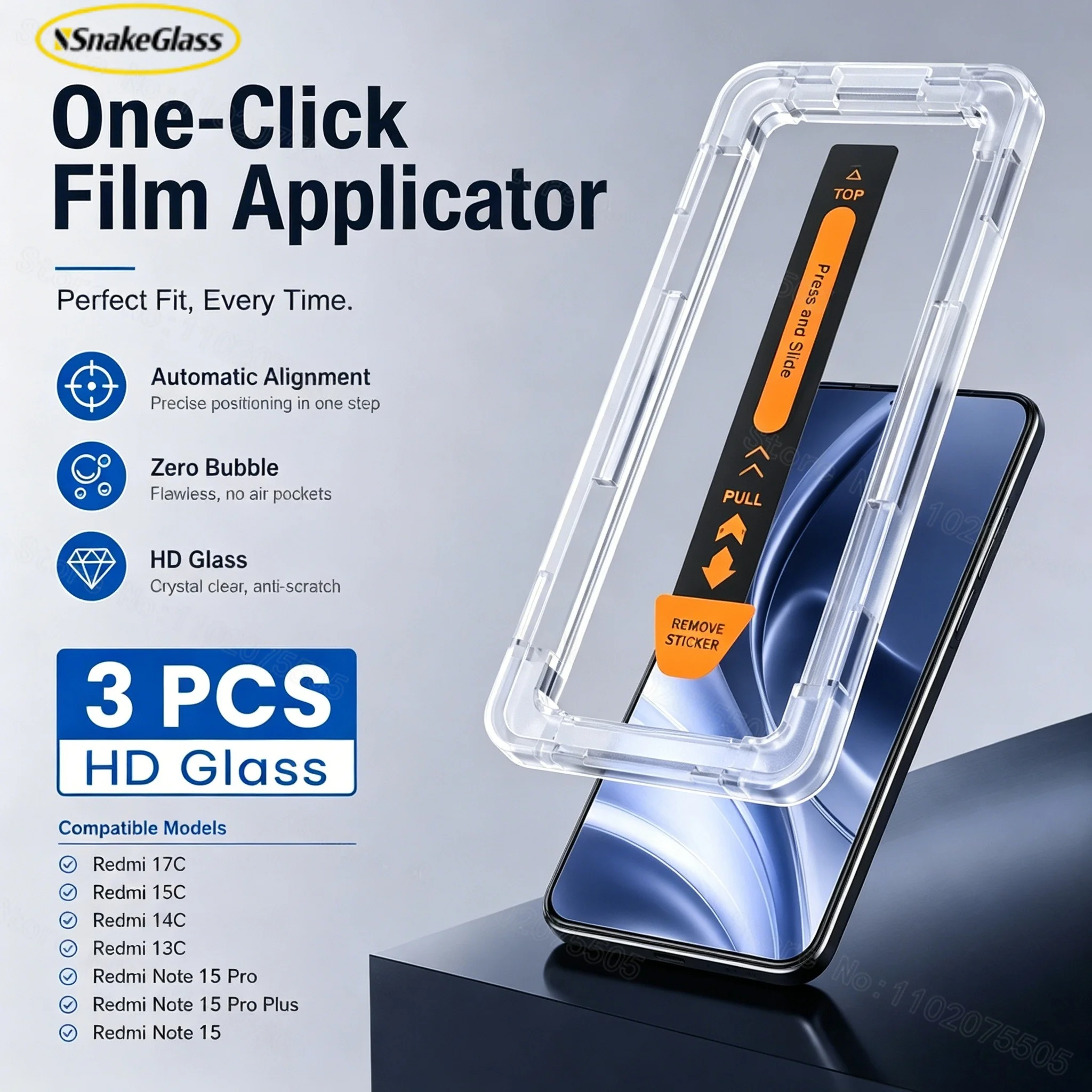 Staubfreier Gehärteter Glas-Displayschutz für Honor Magic 8/7 Pro/Magic 6 Lite/Magic 5 Pro/4 Pro, Einfach zu Installierender HD-Klarer Schutzfilm-Set