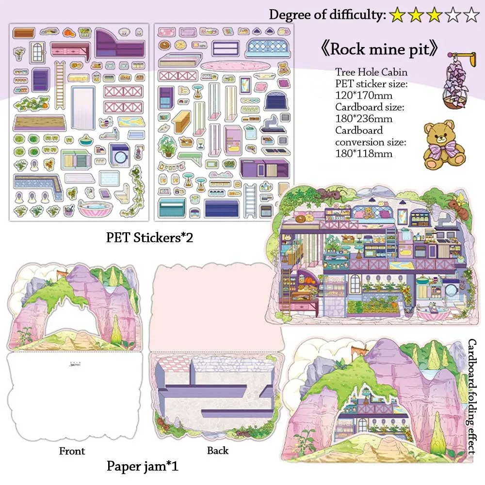 

My Cabin Series 7,0, миниатюрные коллекционные наклейки, наклейки для домашних животных, бумага, материал для скрапбукинга, сделай сам, наклейки для справочника, сделай сам