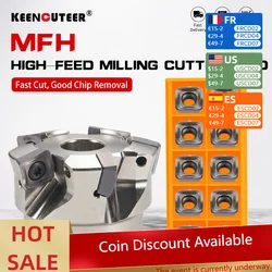 MFH050R/063R/080R/100R freze kesicisi yüksek hassasiyetli titreşim önleyici bıçak bıçak SOMT140520ER-GM torna aracı ile donatılmış