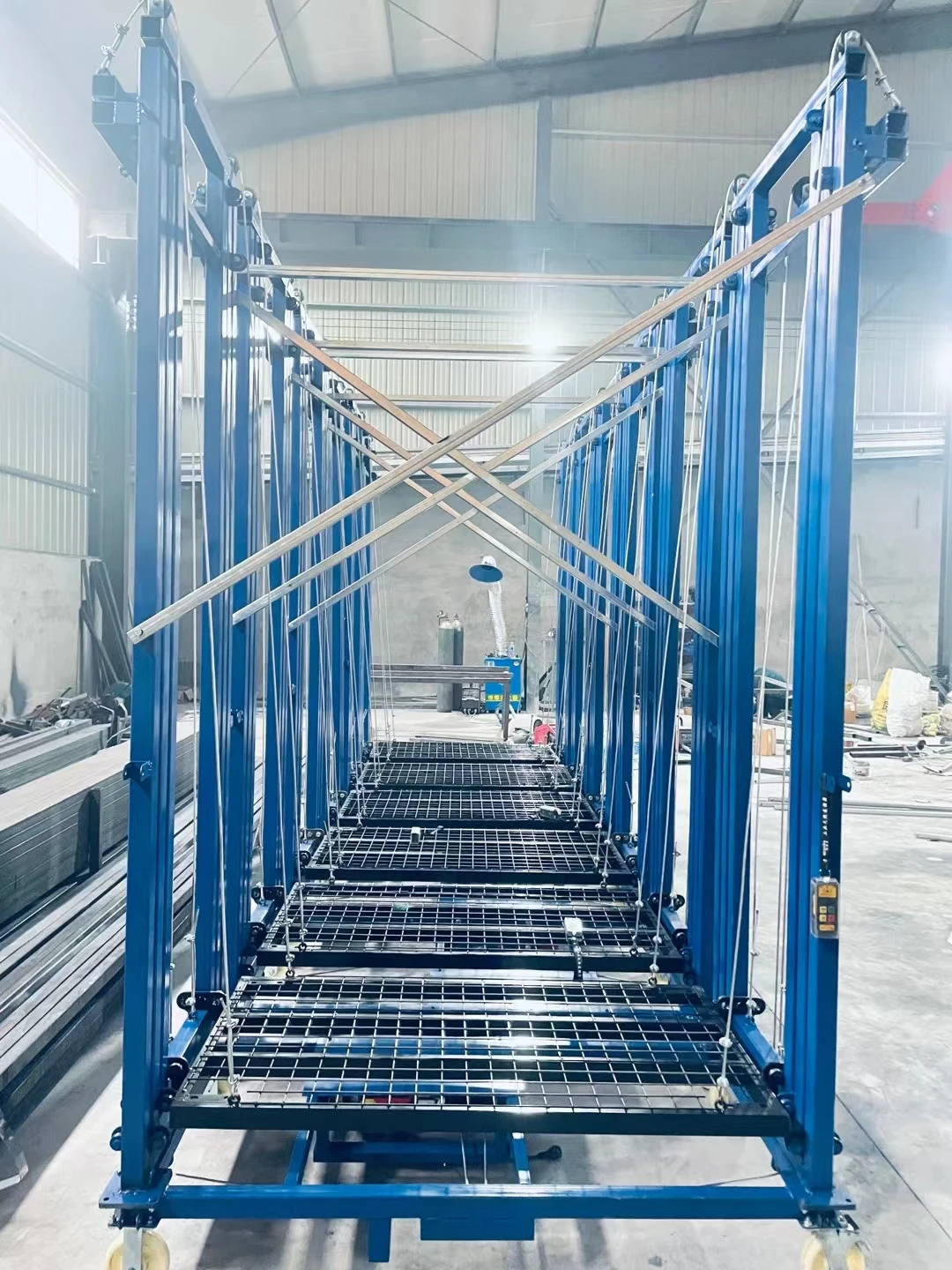 Lift Scaffold Listrik, Berbagai Model, Lipat, Lift Scaffold Listrik, Platform Lift Scaffold Listrik Heavy Duty