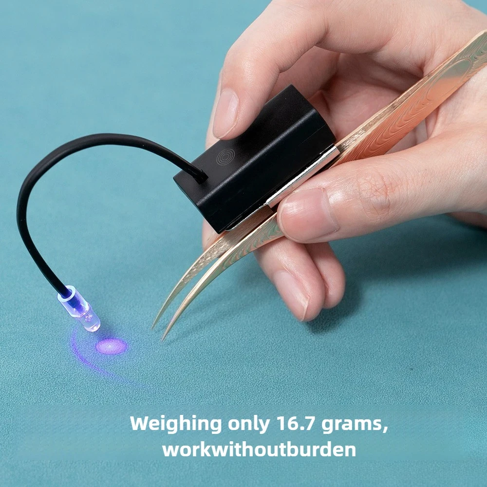 

UV LED Lash Tweezer Light with Touch Switch Portable Eyelash Extension Glue Curing Lamp Professional & Home Lash Extension Tool