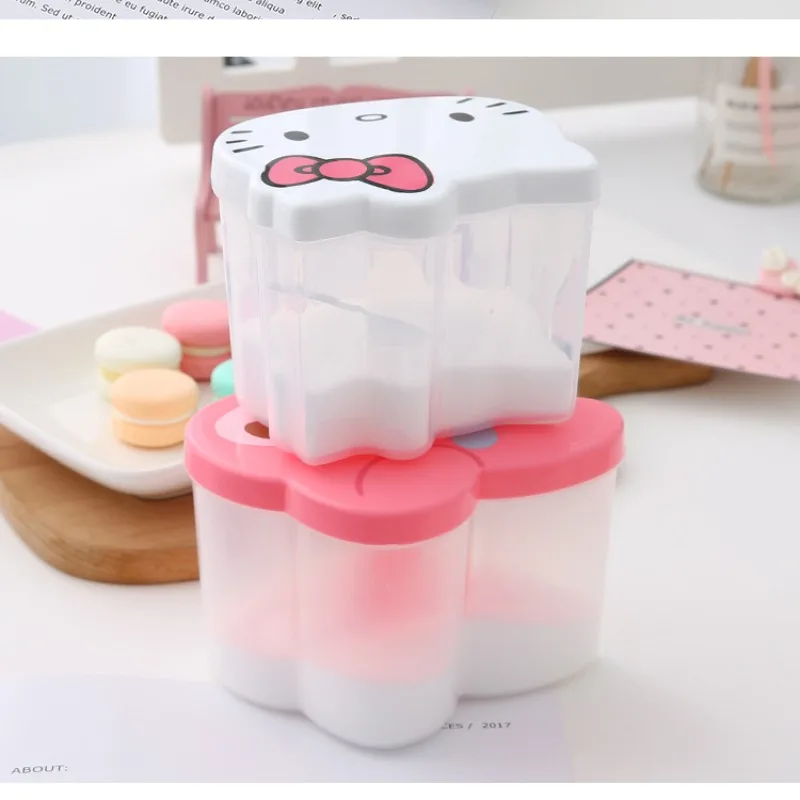 Sanrio Hello Kitty Seasoning Jar Melody Spice Box with Spoon Kitchen Accessories Condiment Container Salt Storage Seasoning Box