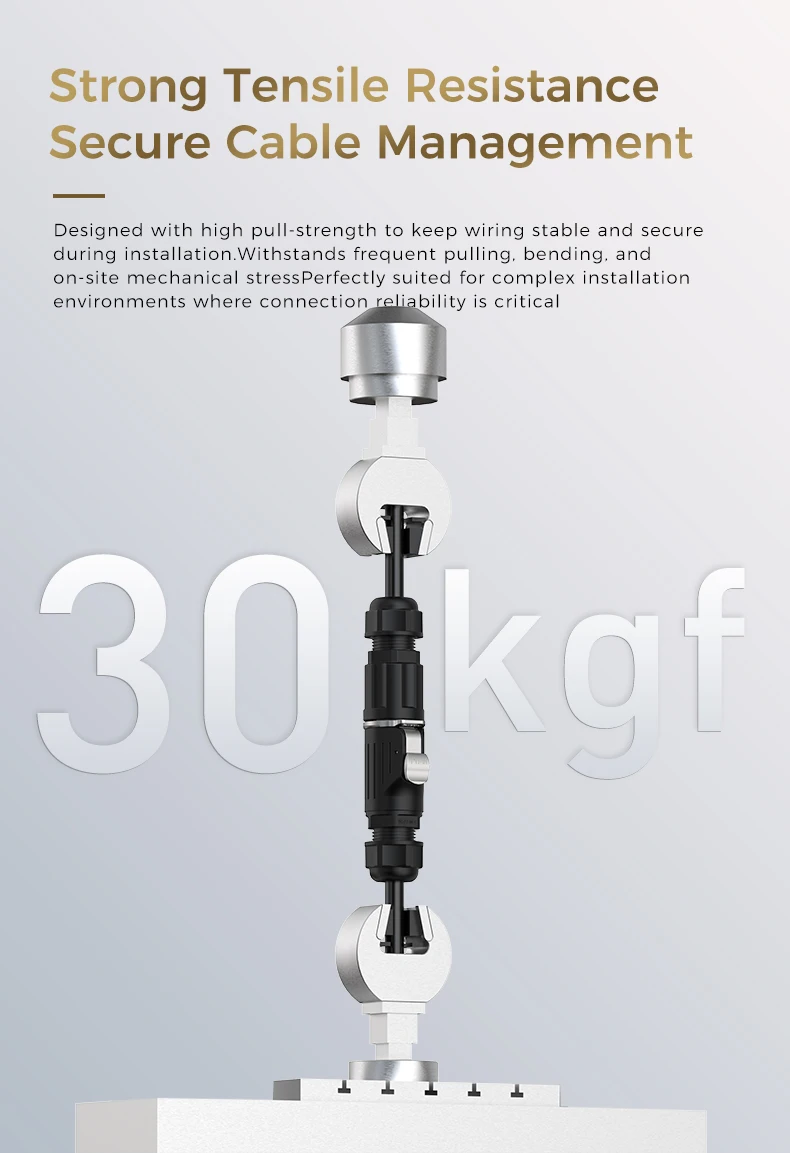 E-WeiChat LP20 M20 Wasserdichter Rundsteckverbinder 20A Stecker-Buchse für UAV, Industrie, Automobil, Telekommunikation – Detail 7