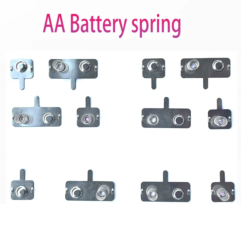 AA Battery Spring 14x12mm,30x12mm 0.3mm nickel plated iron sheet spring Toy remote control battery contact piece